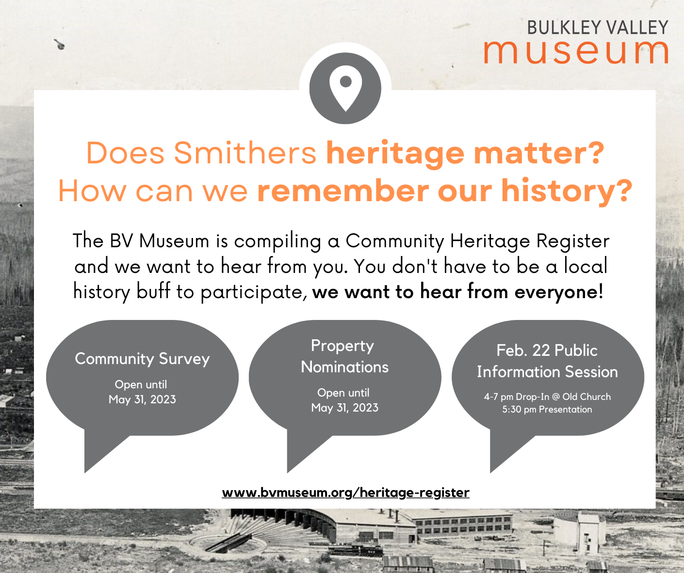 Community Heritage Register Consultation Period - Bulkley Valley Museum ...