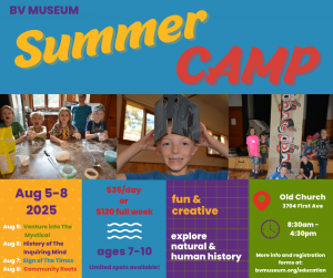 poster with summer camp information
